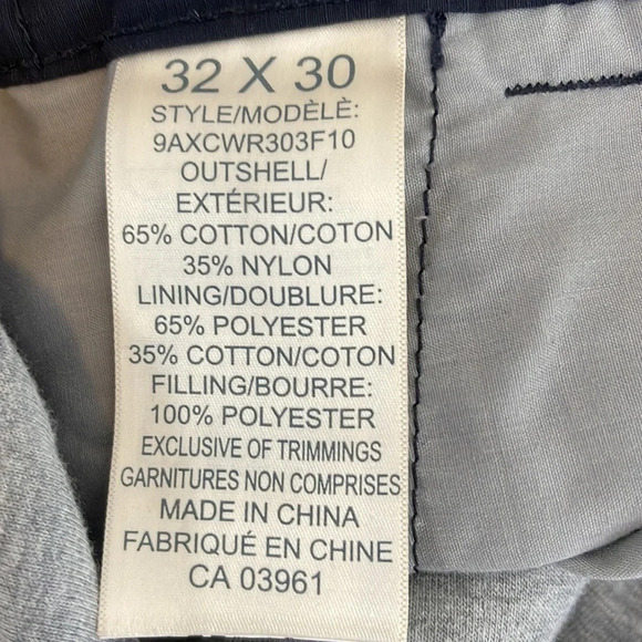 WindRiver Mens Navy Blue Insulated Ripstop Windbreaker Cargo Pants 32x30 - Picture 9 of 11